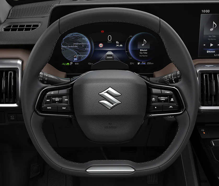 Dvokraki volan i digitalni instrumenti Suzuki e VITARE