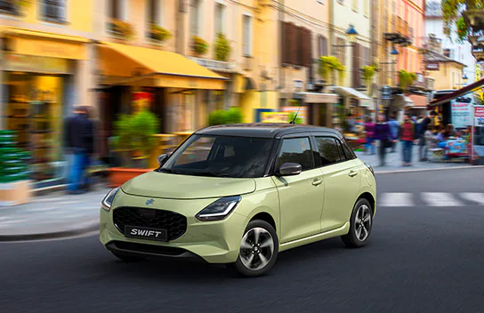 Prednji pogled na Suzuki Swift