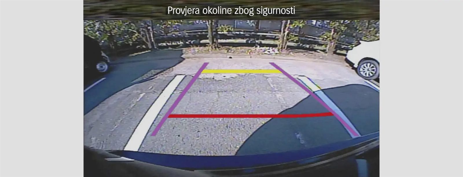 Suzuki stražnja parkirna kamera s pomoćnim linijama